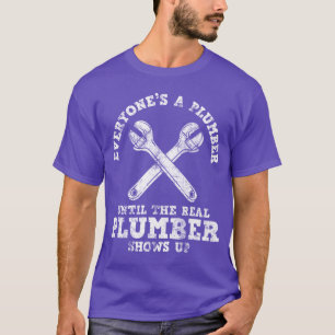 Loodgieters Echte Loodgieter grappig T-shirt