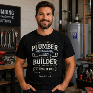 Loodgieters Vader T-shirt | Gepersonaliseerd Vader