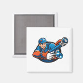 Loodgietersdiensten logo magneet (Voorkant / Achterkant)