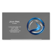 Loodgietersdiensten logo magnetisch visitekaartje (Voorkant)