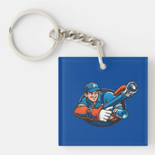 Loodgietersdiensten logo sleutelhanger