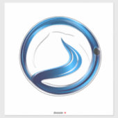 Loodgietersdiensten logo sticker (Vel)