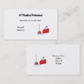 Loodgietersdiensten Visitekaartje (Voorkant / Achterkant)