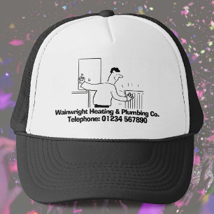 Loodgieterswerk, verwarming en ketelreparaties. trucker pet