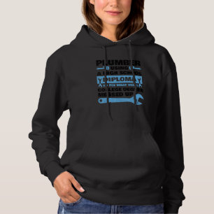 Loodgieterswerk Voor Mannen Vrouwen Hoofdloodgiete Hoodie