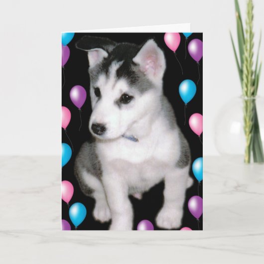 Loodje en Ballons Kaart (Voorkant)