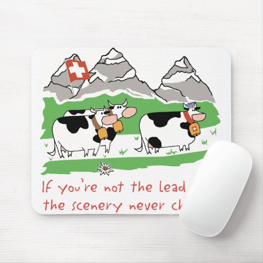 Loodkoe Mousepad Muismat (Met muis)