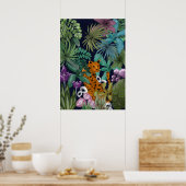 Loodluipaard in de Vloertuin Poster (Keuken)