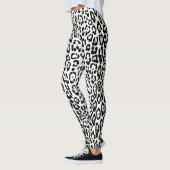 Loodpatroon in zwart-wit leggings (Links)