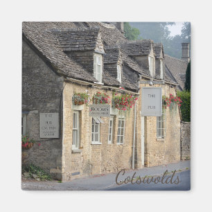 Loodpub in de tekstmagneet Cotswolds Magneet