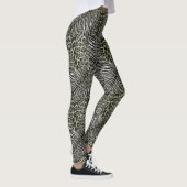 Loodtijgerdriekleppige gestreepte kat leggings (Rechts)