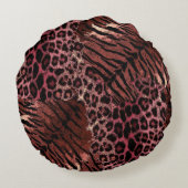 Loodtijgerslang Rond Kussen (Achterkant)