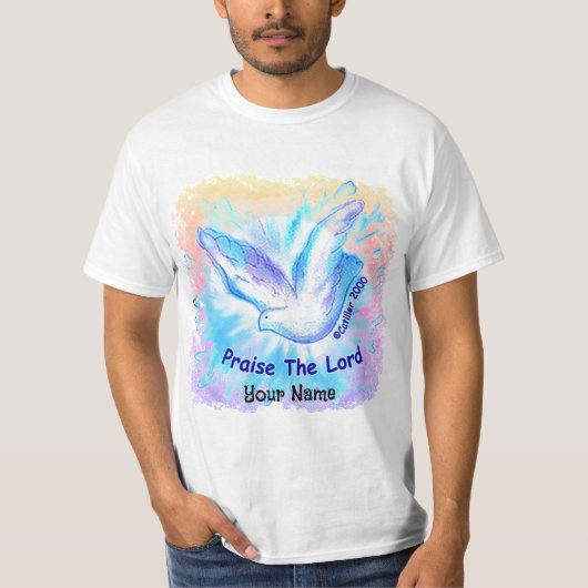 Loof de Christelijke duif T-shirt (Voorkant)