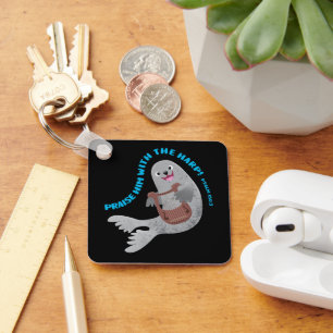 Loof leuk zeehond bijbelvers psalm sleutelhanger