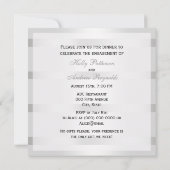 look Art Deco Plume Blk Whk Verloving Kaart (Achterkant)