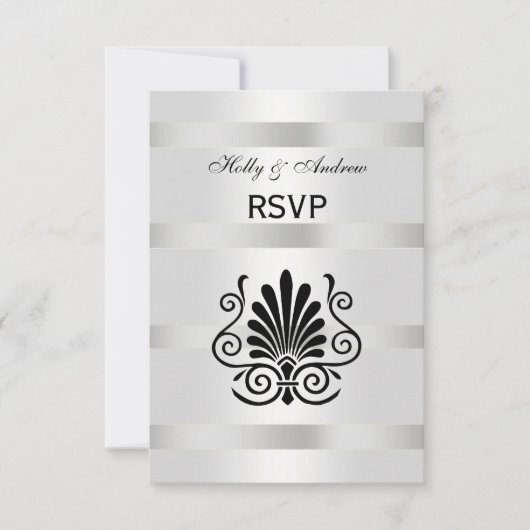 look Art Deco Plume Blk Whv RSVP (Voorkant)