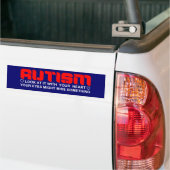 Look at autism with your heart bumpersticker (Op Truck)