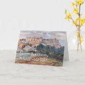  look, Castle, Hills, Verjaardag Kaart (Gele Bloem)