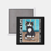 Look Cute v.02 - It's A Cat's Life Magnet (Recto/Verso)