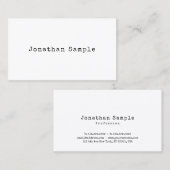 look Design Minimalist Plain Retro Trendy Visitekaartje (Voorkant / Achterkant)