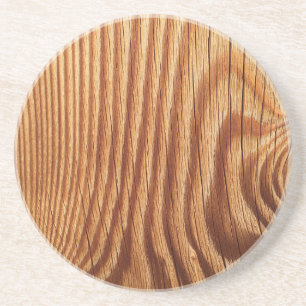 Look en bois naturel - Dessous de verre en grès