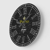  look Fleur-De-Lis personaliseren Grote Klok (Hoek)