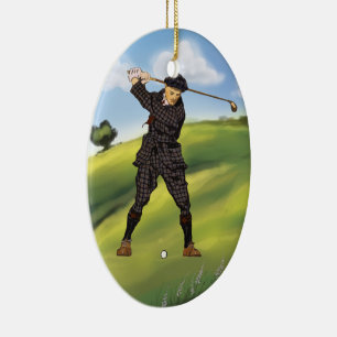 look Golfer Golf ornament hanger