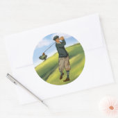  look Golfer Golf Stickers (Envelop)