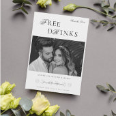  look gratis Drinken grappige humoristische bruilo Save The Date