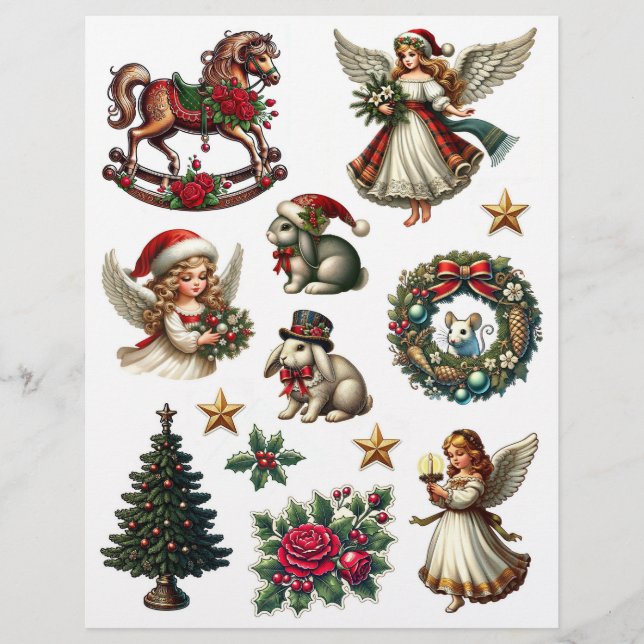  look hedendaagse kerstillustraties (Voorkant)