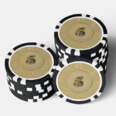  look ivoor 5 poker chips (Opstapeling)