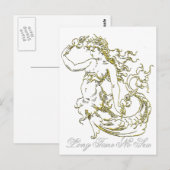 look Mermaid Personaliseren Briefkaart (Voorkant / Achterkant)