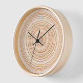 Look naturel - Horloge murale - Bagues d'arbre (Angle)