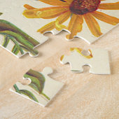 Look vintage, Fleurs Jaunes et Puzzle d'insectes (Côté)