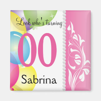 Look Who's 00 | 00th Birthday Magnet