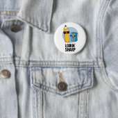 Lookin Sharp Funny Pencil Ronde Button 5,7 Cm (In situ)