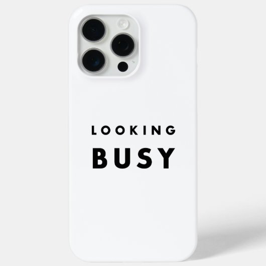 Looking Busy: De kunst van het uiterlijk Case-Mate iPhone Case (Achterkant)