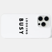 Looking Busy: De kunst van het uiterlijk Case-Mate iPhone Case (Achterkant (horizontaal))