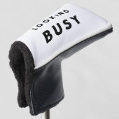 Looking Busy: De kunst van het uiterlijk Golfheadcover (3/4 voorkant)