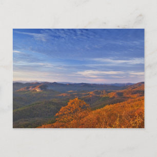 Looking Glass Rock bij zonsopgang in de Pisgah Briefkaart