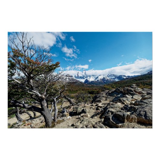 Looking towards Mt Fizroy Perfect Poster (Voorkant)
