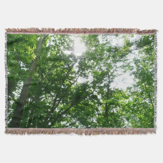 Looking Up to Summer Trees Deken (Voorkant)