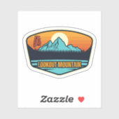 Lookout Mountain, Alabama Sticker (Vel)