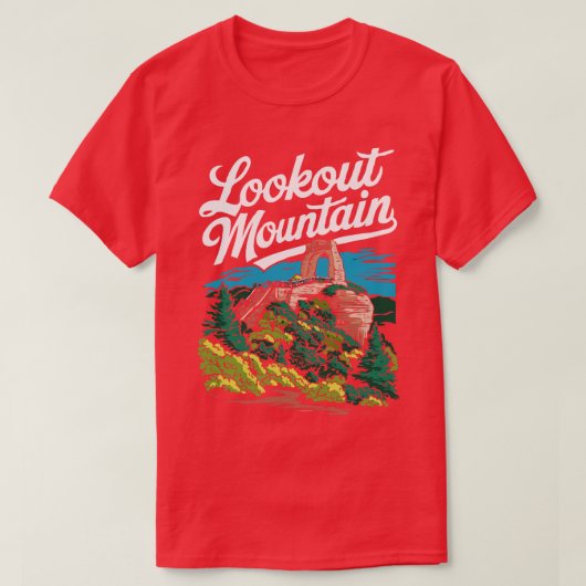 Lookout Mountain Georgia T-shirt (Design voorkant)