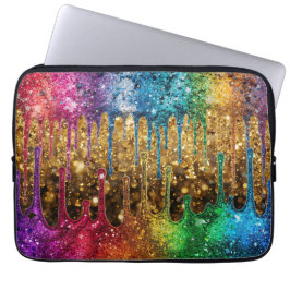 Looks Like Glitter on a Customized Electronics Bag Laptop Sleeve