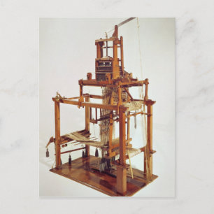 Loom ontworpen door Joseph Marie Jacquard Briefkaart