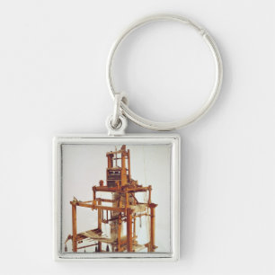Loom ontworpen door Joseph Marie Jacquard Sleutelhanger