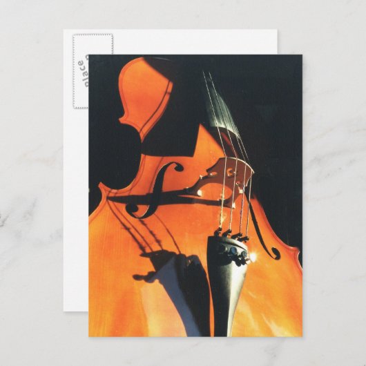 Looming Cello-briefkaart Briefkaart (Voorkant / Achterkant)