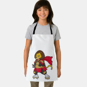 Loon als warrior met Cape Schort (Insitu)