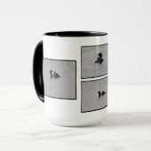 Loon avec bébé sur la Mug de dos (Devant gauche)